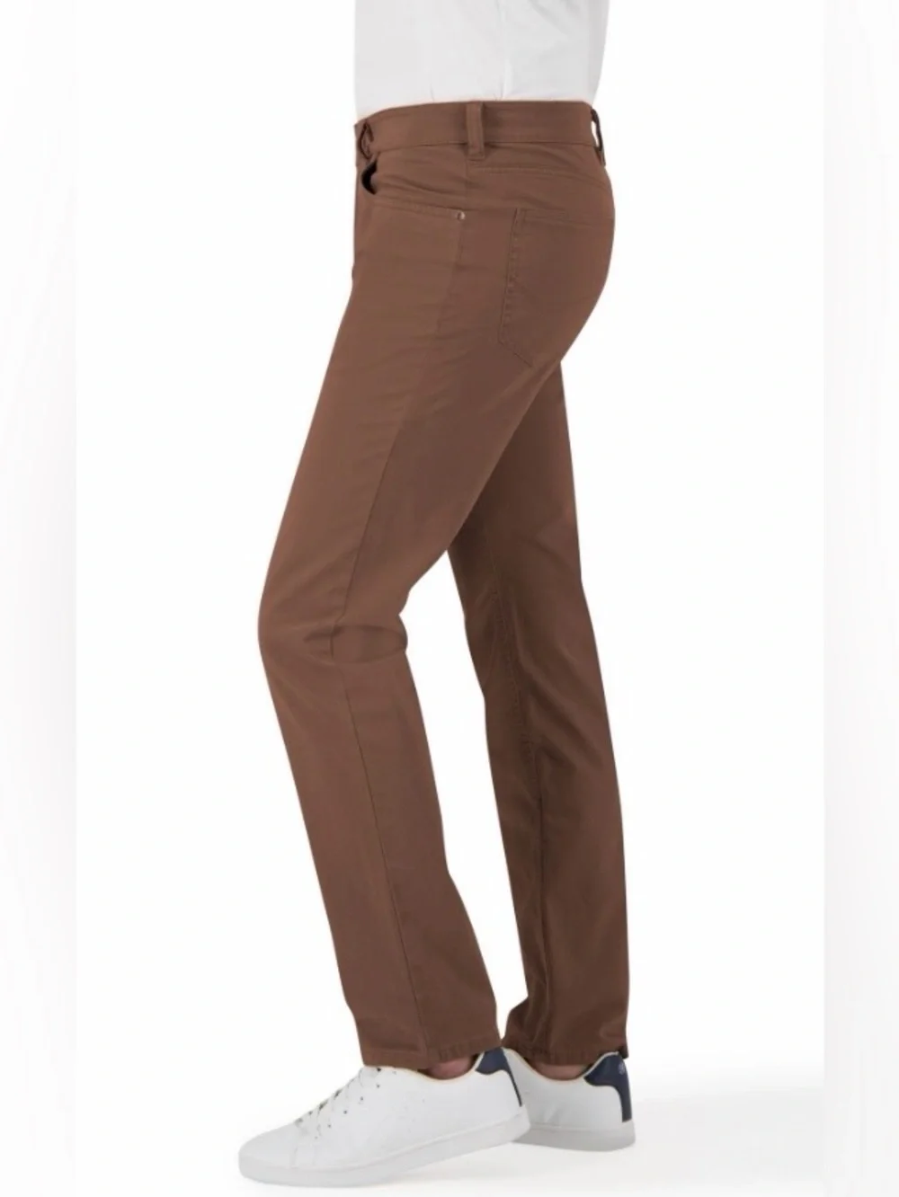 Authentic & Original Gardeur Nevio-8 Regular-Fit Cottonflex Pants Mid Brown